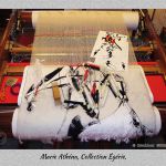 Œuvre en cours de tissage par Marie ATHÉNA