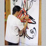 Initialisation du carton par Marie ATHÉNA