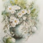 Vase de marguerites par Marie-Charlotte HOUPEURT-CHAUFFETÉ