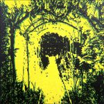 Un jardin infini  - Technique mixte sur toile - 100 x 100 cm