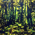 Illumination de juillet - Technique mixte sur toile - 100 x 100 cm