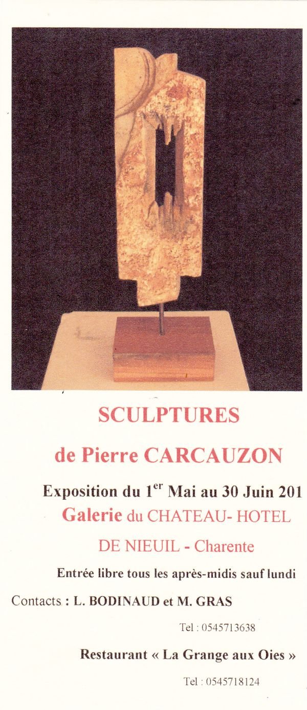 Sculptures de Pierre Carcauzon