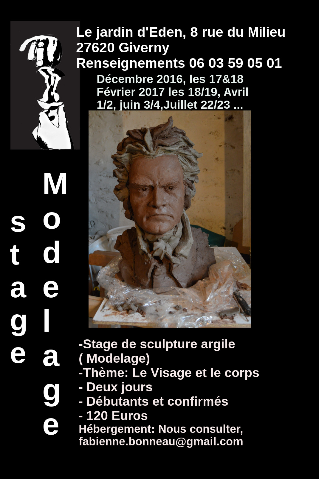 Modelage, assemblage ou retrait: Stage de sculpture de l'argile par Yazz