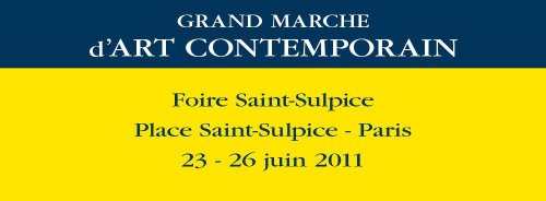 GRAND MARCHE D'ART CONTEMPORAIN place Saint-Sulpice