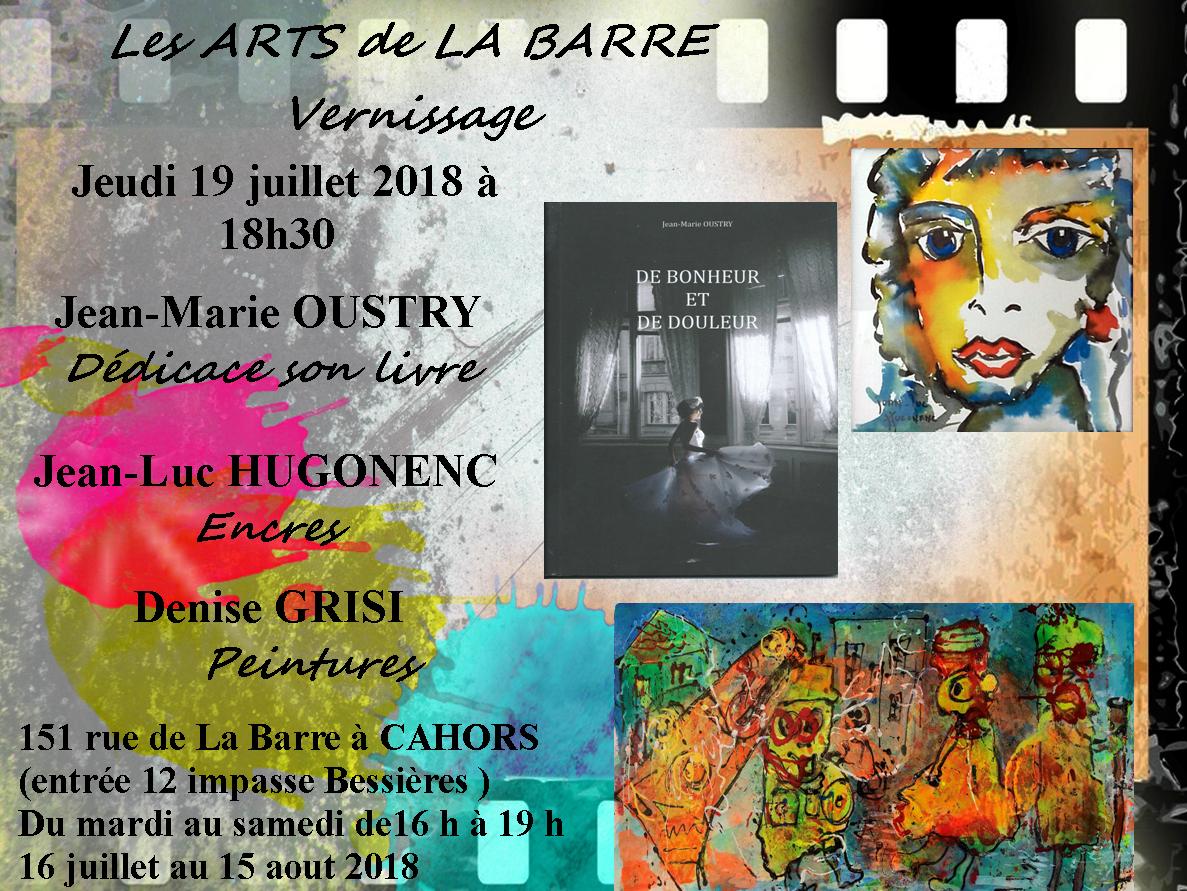 Jean_Luc Hugonenc : encres / Denise Grisi : peintures / ARTS deLA BARRE