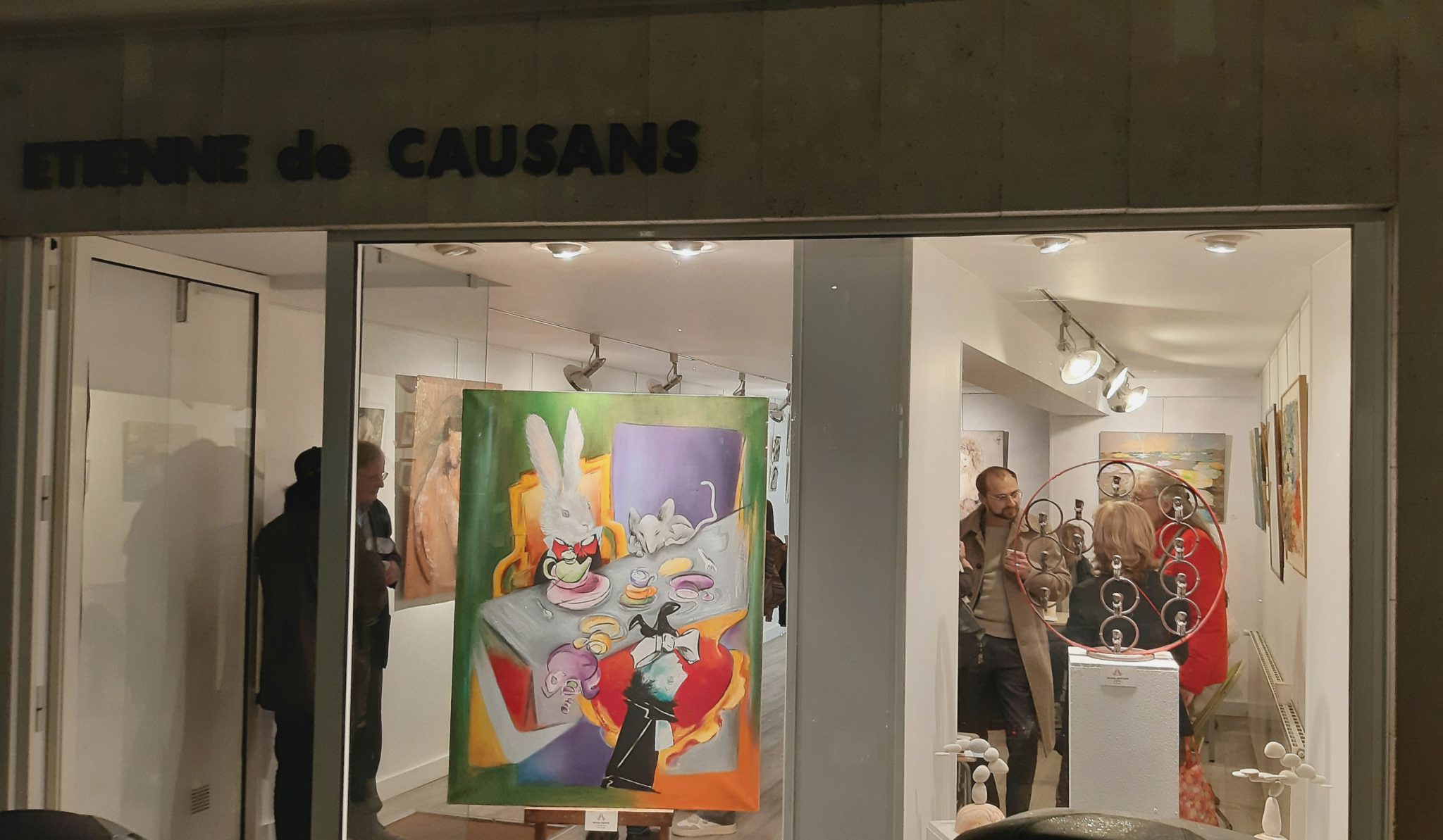 Pour les Fêtes !  "Le Thé de Fous" de Mies SAVOYE à la Galerie Etienne de Causans,  25 rue de Seine 75006 PARIS